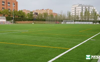 The remodeling of football field La Creu, Sabadell (Barcelona)