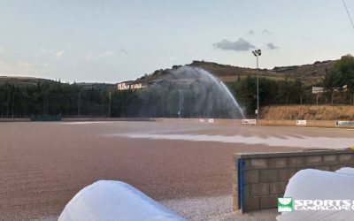 The works on football field “Sta. Cruz” in Arróniz have started