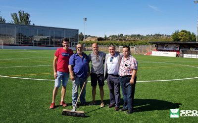 Inaugurated the municipal football field of Alpicat (Lleida)