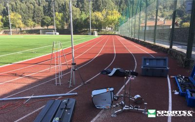 Quality trials in the football field of Elexalde, Galdakao (Bizkaia)