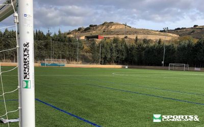 Finalizados los trabajos de remodelación del campo de fútbol “Sta Cruz” de Arroniz, (Navarra)