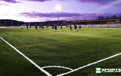 Entrega de la obra de remodelación del campo de fútbol l’Espirall, Vilafranca del Penedès (Barcelona)