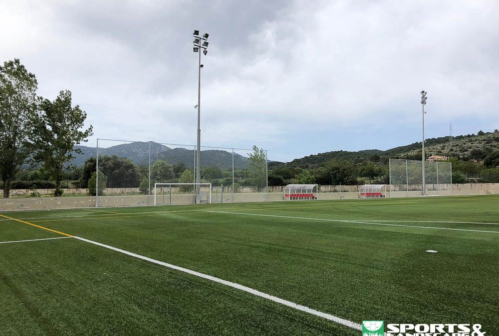 Soccer field at the Aixa-Llaut School in Palma de Mallorca