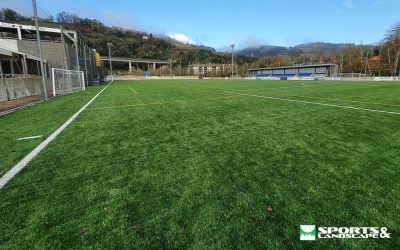 Finalizan las obras del campo de futbol del Polideportivo de Usabal