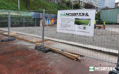 Obras de la Cruyff Court de Bilbao