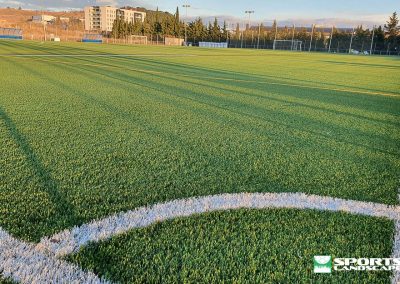 Sustitución del césped artificial del campo de fútbol de la Ciudad Deportiva de Tafalla (Navarra)