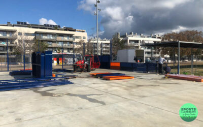 Work begins on the Cruyff Courts in Sitges and Lloret de Mar