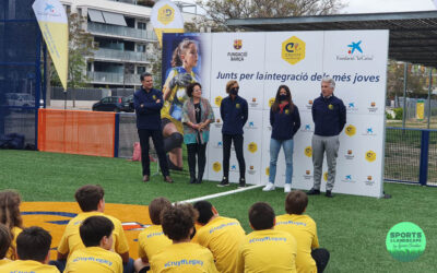 The football player Aitana Bonmatí sponsors the new Cruyff Court in Sitges