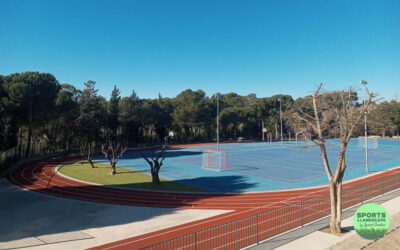 New photos of the tracks installed at the Pureza de María School in Sant Cugat